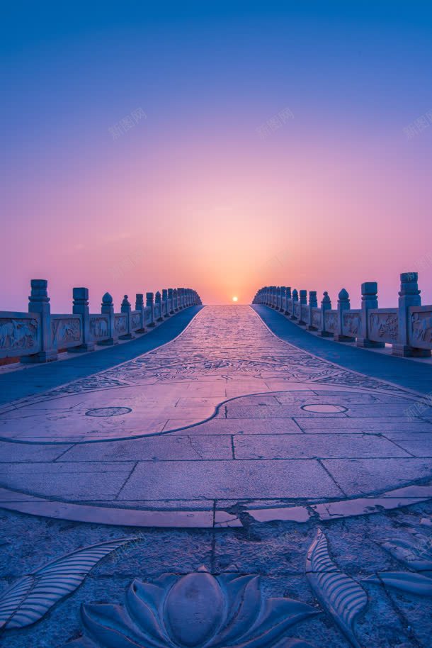 蓝天朝阳中国风石桥jpg设计背景_新图网 https://ixintu.com 国风 朝阳 石桥 蓝天