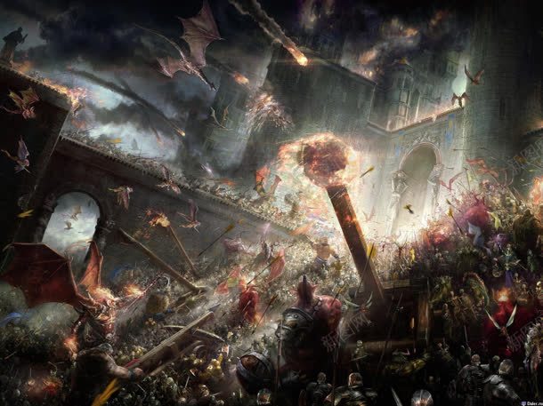 城堡魔幻场景图原画jpg设计背景_新图网 https://ixintu.com 场景 城堡 魔幻
