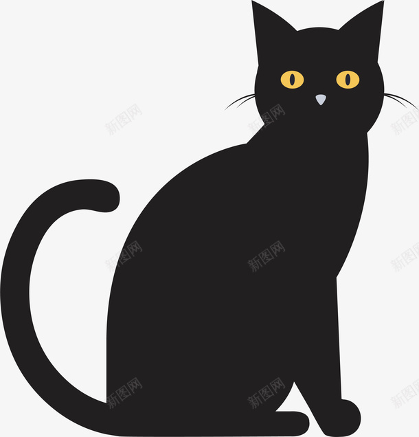 灵异黑猫矢量图ai免抠素材_新图网 https://ixintu.com 一只黑猫 伸懒腰黑猫 灵异 灵异万圣节 灵异黑猫 矢量png 矢量图 黑猫 黑猫简笔画 黑猫背影