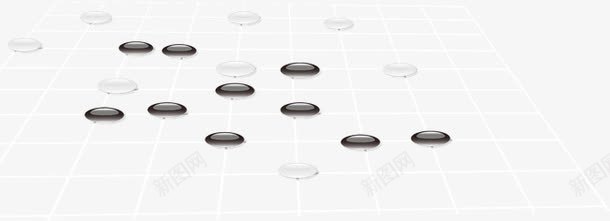 五子棋元素png免抠素材_新图网 https://ixintu.com 五子棋 五子棋围棋 白色 黑色