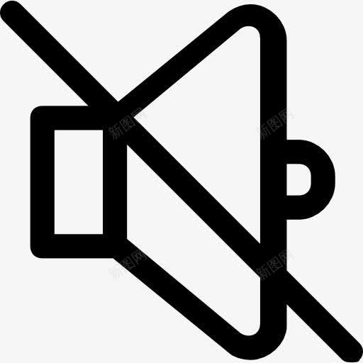 静音图标png_新图网 https://ixintu.com 多媒体 多媒体选项 扬声器 技术 静音 音乐播放器 音频