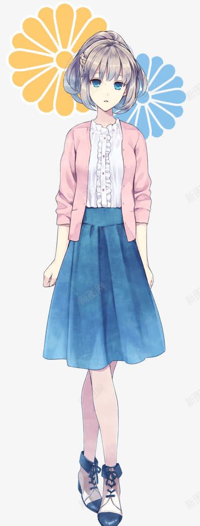 卡通美女文静女子png免抠素材_新图网 https://ixintu.com 卡通 女子 文静 美女