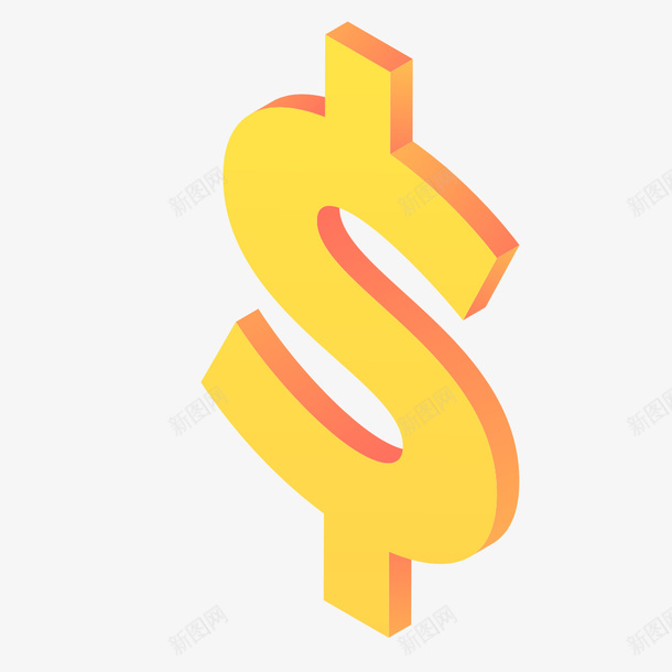 手绘金融金色美元图标矢量图ai_新图网 https://ixintu.com 图标 手绘 符号 美元 设计 货币 金色 金融 矢量图