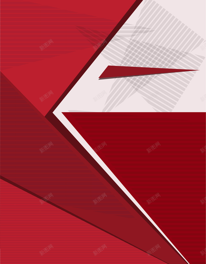 红色线条几何背景矢量图ai设计背景_新图网 https://ixintu.com 三角 几何 扁平 渐变 矢量 红色 矢量图