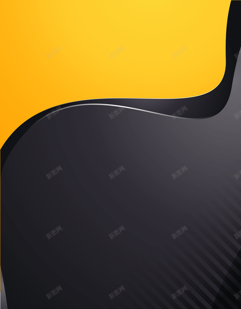 矢量质感黑色商业背景ai设计背景_新图网 https://ixintu.com 商业 商务 条纹 矢量 科幻 科技 网状 背景 质感 黄色 黑色 矢量图