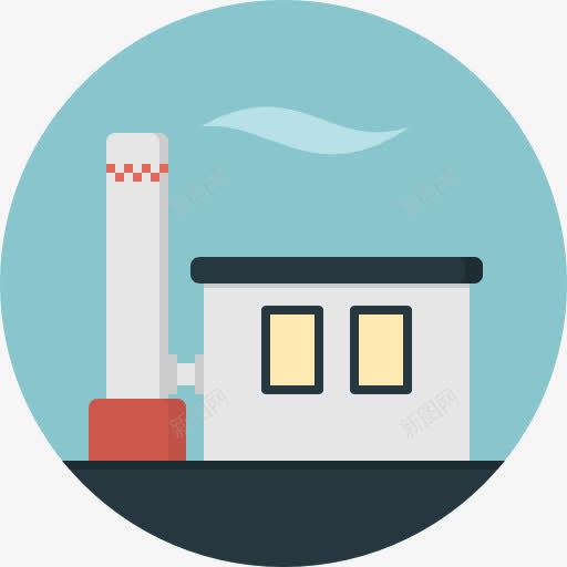 工厂图标png_新图网 https://ixintu.com 工业 工业污染 工厂 建筑 景观 污染