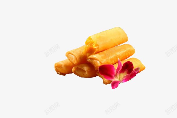 奶黄蟹酱炸春卷psd免抠素材_新图网 https://ixintu.com 奶黄 炸春卷 蟹酱 饮食