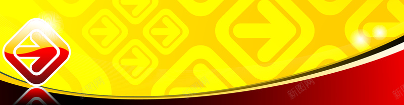 动感潮流banner背景矢量图ai设计背景_新图网 https://ixintu.com 几何 动感 扁平 海报banner 渐变 箭头 黄红色 矢量图