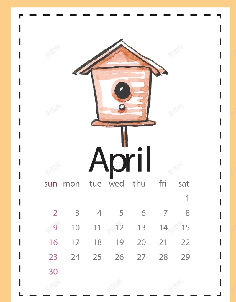 日历2017年4月挂历日期时间矢量图ai设计背景_新图网 https://ixintu.com 2017年 4月 卡通 小清新 挂历 文艺 日历 日期 时间 色彩 矢量图