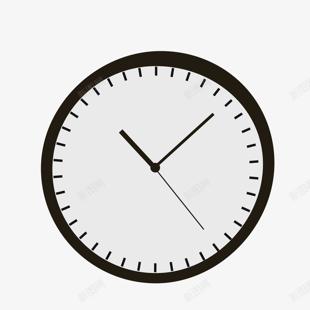时钟矢量图图标ai_新图网 https://ixintu.com 时钟 钟表 矢量图