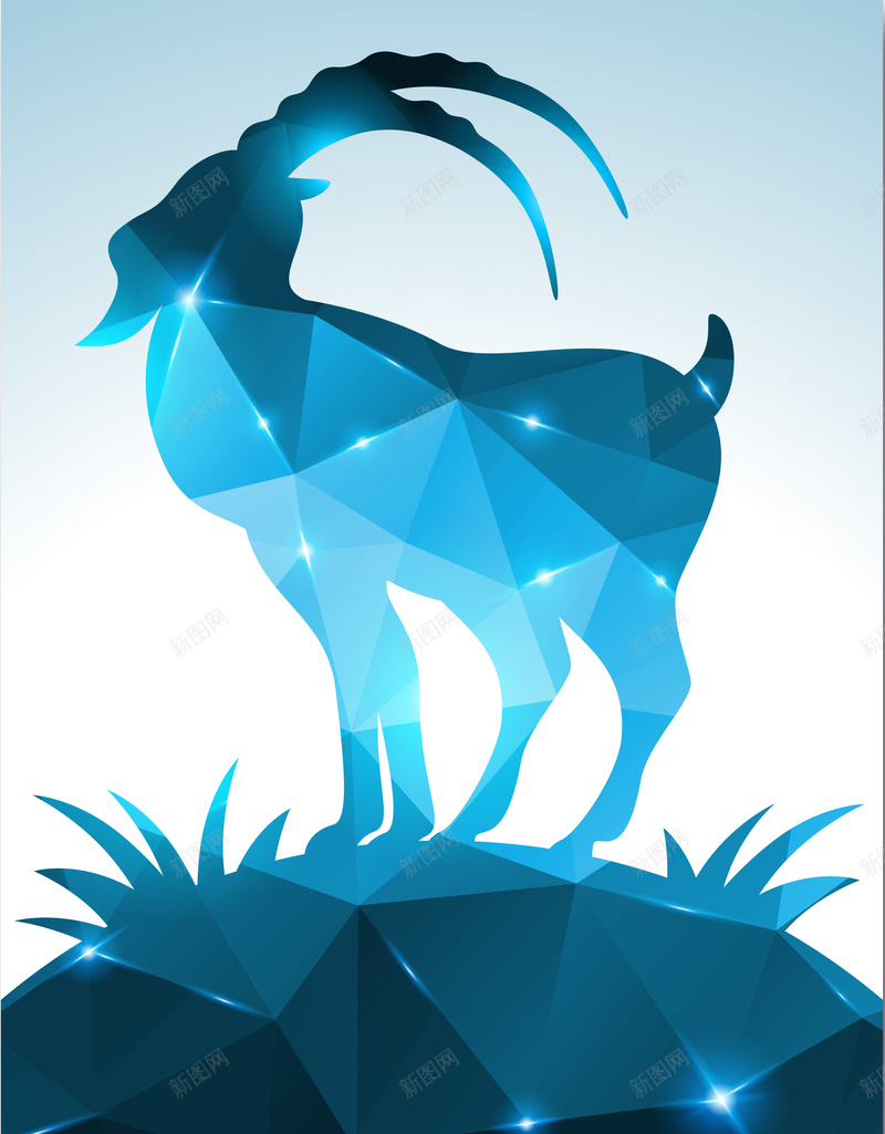山羊banner矢量图ai设计背景_新图网 https://ixintu.com anner banner 几何 剪影 山羊 扁平 渐变 矢量图简约 羊 背景 矢量图