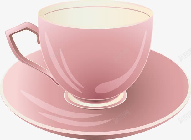 手绘粉色茶杯矢量图ai免抠素材_新图网 https://ixintu.com 搴曞骇 绮夎壊 鍜栧暋鏉 鎵嬬粯 鏉 鐭噺 鑼舵澂 矢量图