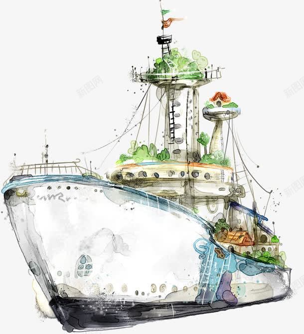 合成创意合成手绘城堡png免抠素材_新图网 https://ixintu.com 创意 合成 城堡
