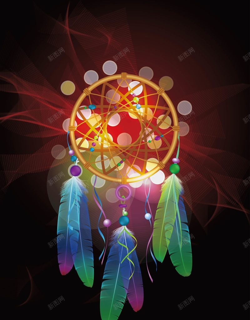 浪漫梦幻风铃背景矢量图ai设计背景_新图网 https://ixintu.com 几何 扁平 梦幻 浪漫 渐变 背景 风铃 矢量图