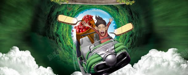 水果汽车动漫背景bannerjpg设计背景_新图网 https://ixintu.com banner 动漫 水果 汽车 背景