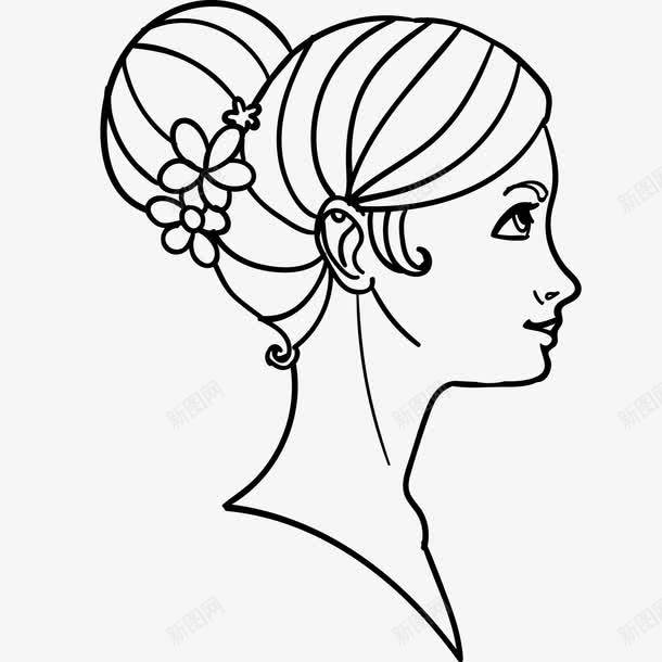 手绘女人头像png免抠素材_新图网 https://ixintu.com PNG图形 PNG装饰 人物 卡通 头像 女人 装饰