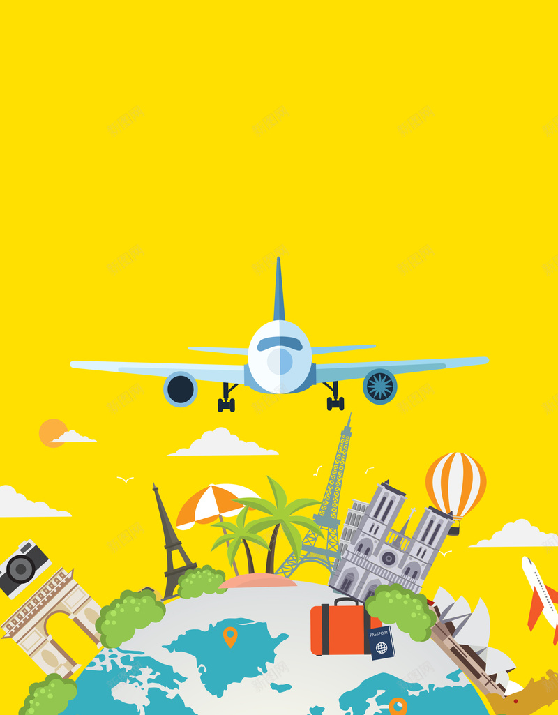 一起去旅游度假旅行广告psd设计背景_新图网 https://ixintu.com 一起去 卡通 卡通旅游 地图 度假 旅行 欧洲 海报 环游世界 自助游 自驾游 飞机