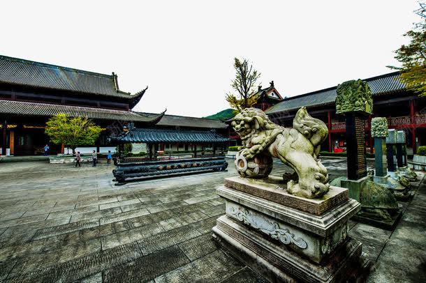 奉新百丈禅寺png免抠素材_新图网 https://ixintu.com 名胜古迹 地方景点 奉新 实物图 建筑 摄影图 江西省 百丈山 百丈禅寺 石狮 自然景观 风景名胜区 高清图片