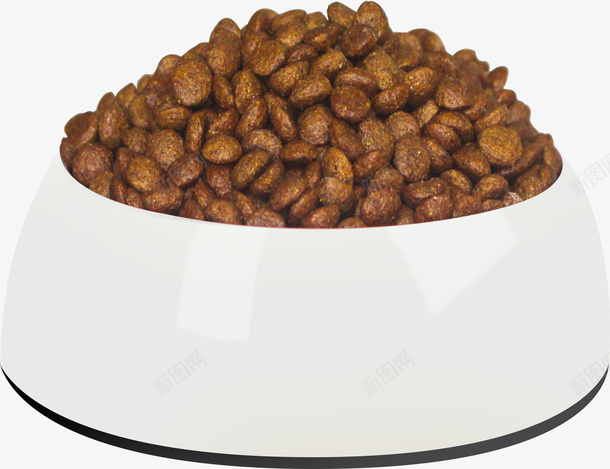 宠物猫粮食盆psd免抠素材_新图网 https://ixintu.com 猫盆 猫粮 猫食 粮食颗粒