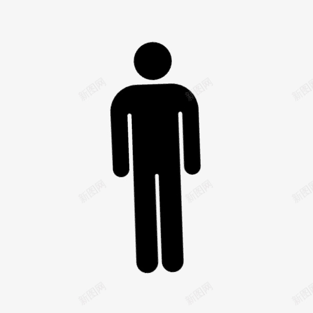 男厕图标矢量图ai_新图网 https://ixintu.com 图标 指示 男厕 男性 矢量图