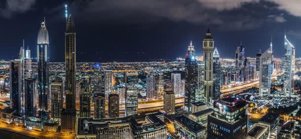夜幕降临的城市风景jpg设计背景_新图网 https://ixintu.com 城市 夜幕 降临 风景