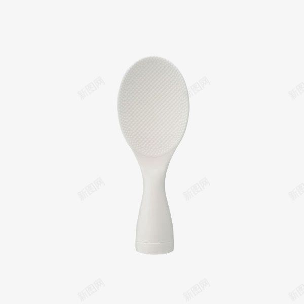 不倒翁饭勺可竖立饭勺白色png免抠素材_新图网 https://ixintu.com 不粘饭铲 产品实物 电饭煲饭勺 白色勺子