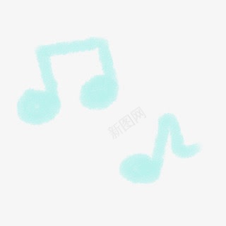 绿色音乐符号装饰png免抠素材_新图网 https://ixintu.com 符号 绿色 装饰 音乐
