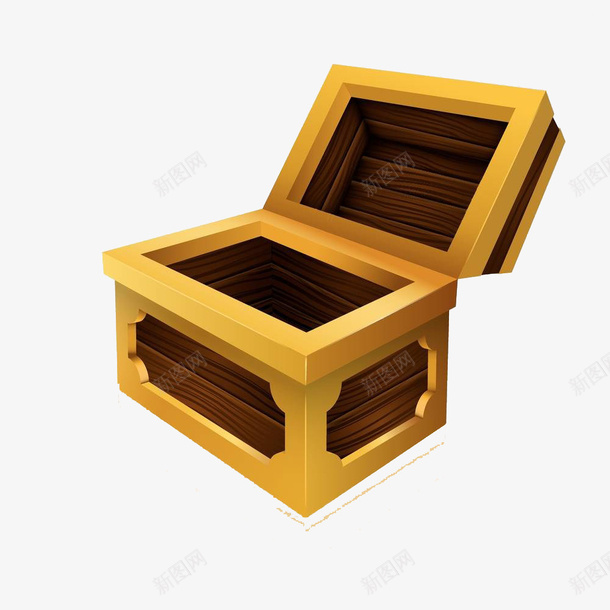 空的奖箱png免抠素材_新图网 https://ixintu.com 卡通手绘 奖箱 空的 箱子