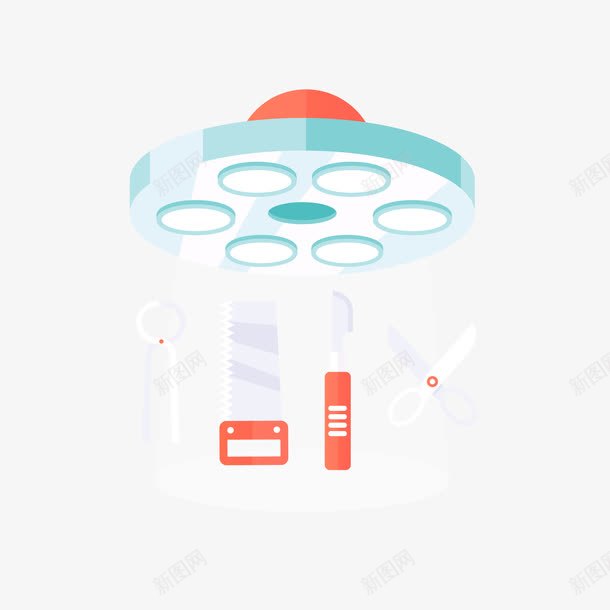 手术器械图标png_新图网 https://ixintu.com 医疗 医疗器械 图标元素 手术刀 手术灯 手术灯主图