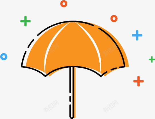 谷雨雨伞MEB风格矢量图ai免抠素材_新图网 https://ixintu.com MBE 谷雨 雨伞 矢量图