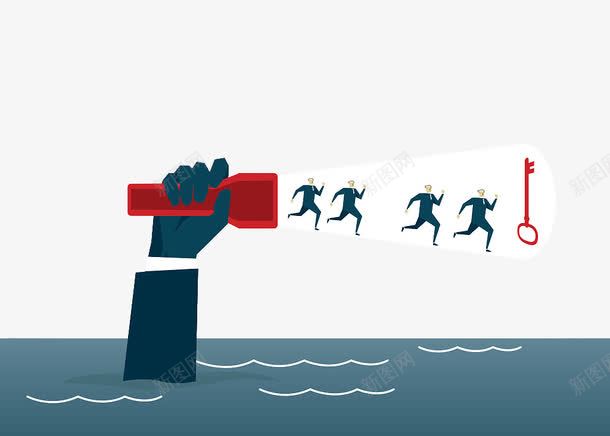 商务人物指示插图png免抠素材_新图网 https://ixintu.com 人物指示 前行 商务人物 手电 指示 方向 照亮前路插图 钥匙