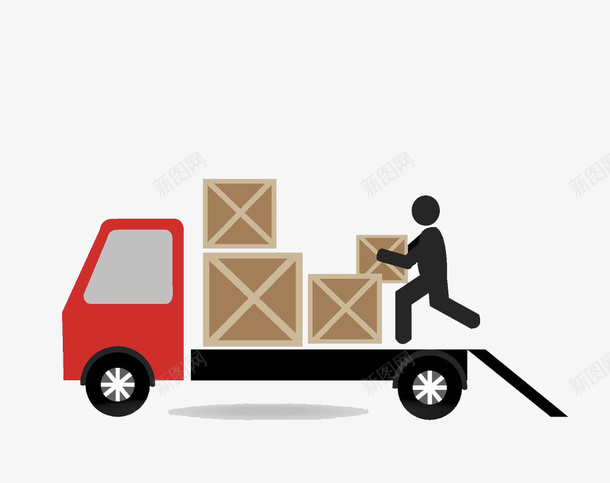 货车产品装运png免抠素材_新图网 https://ixintu.com 产品 卡通手绘 汽车 装运 货车 运输 运输车 运达
