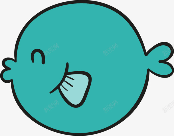 世界海洋日绿色亲嘴鱼png免抠素材_新图网 https://ixintu.com 世界海洋日 亲亲 开心 笑眯眯 绿色亲嘴鱼 绿色小鱼