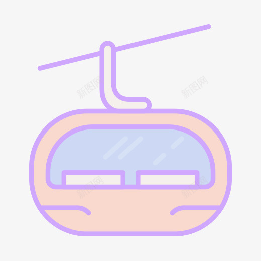 一辆粉色的观光缆车psd免抠素材_新图网 https://ixintu.com 卡通 旅游 旅游缆车 景区缆车 电缆车 索道 缆车 观光缆车