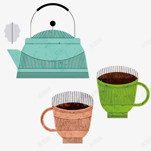 茶壶矢量图eps免抠素材_新图网 https://ixintu.com 卡通 手绘 泡茶 矢量茶 茶 茶壶 茶杯 茶道 饮茶 矢量图
