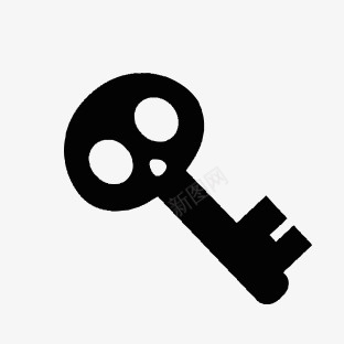 卡通钥匙图标png_新图网 https://ixintu.com 动物 卡通 钥匙 骷髅 黑色