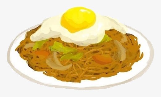 小清新唯美手绘鸡蛋面png免抠素材_新图网 https://ixintu.com 唯美 小清新 手绘 炒面 炒面免费下载 面条 鸡蛋