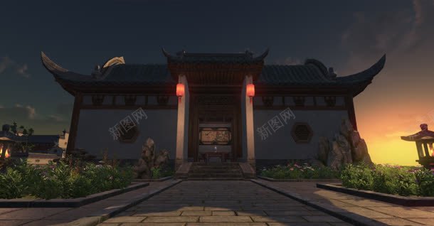 古典住宅游戏场景jpg设计背景_新图网 https://ixintu.com 住宅 古典 场景 游戏