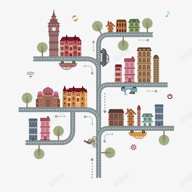 泰国古堡建筑物png免抠素材_新图网 https://ixintu.com 世界各地 创意 卡通 古堡 商务 大本钟 彩色手绘 旅游景点攻略 简约