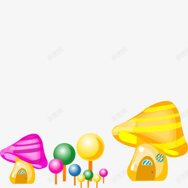 儿童节装饰蘑菇卡通png免抠素材_新图网 https://ixintu.com 儿童节 卡通 卡通图片 蘑菇 装饰图案