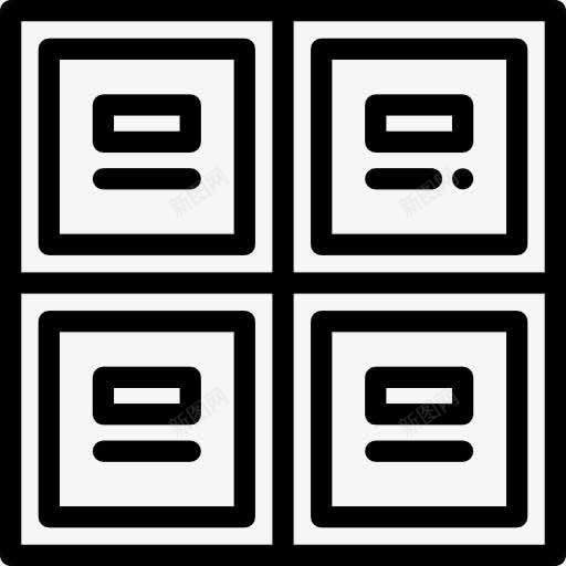 内阁图标png_新图网 https://ixintu.com 仓储 办公材料 文件 文件柜 杂 档案