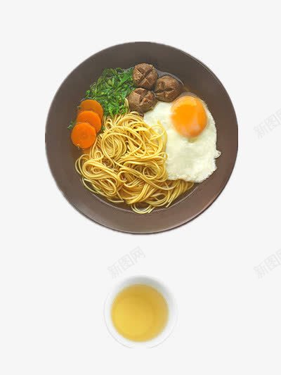 面png免抠素材_新图网 https://ixintu.com 汤面 汤面碗 面食 鸡蛋
