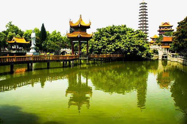 风景优美的寺庙png免抠素材_新图网 https://ixintu.com 古代寺庙 古寺 古寺群 寺庙塔 湖边寺庙 风景宜人的古寺