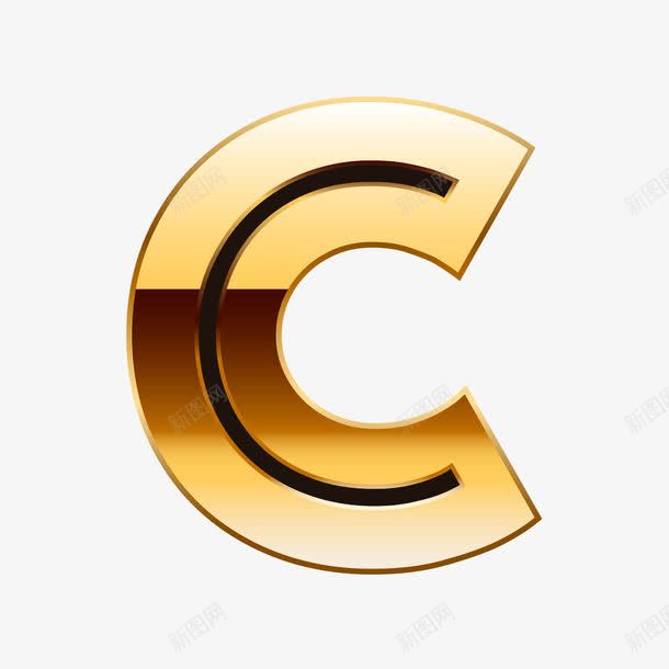 金属感立体英文字母Cpng免抠素材_新图网 https://ixintu.com 广告字体 海报字体 立体英文字母 艺术字体 艺术字母 英文字母C 金属色渐变字母 金属质感字体