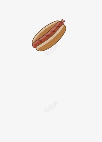 手绘热狗图标png_新图网 https://ixintu.com 快消食品 手绘 火腿 美食 蔬菜 面包片