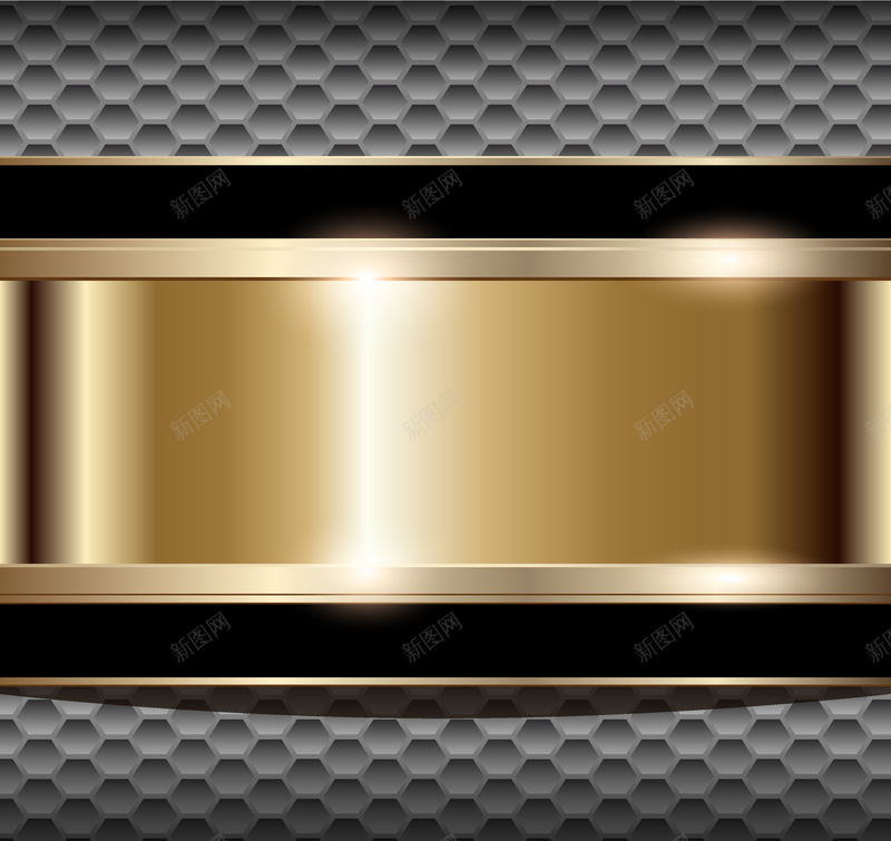 金色质感银色几何背景矢量图ai设计背景_新图网 https://ixintu.com 几何 纹理 背景 质感 金色 银色 矢量图