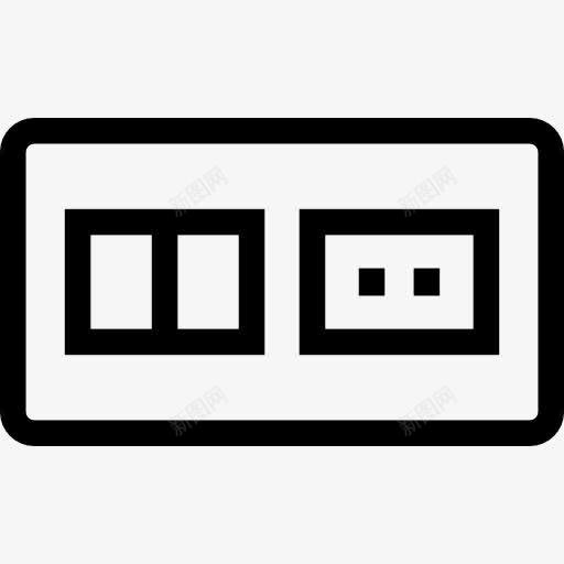 开关和插座图标png_新图网 https://ixintu.com 光 技术 插头 电