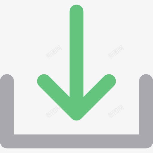 图标png_新图网 https://ixintu.com 下载 向下箭头 多媒体接口 多媒体选项 收件箱 方向 箭头方向