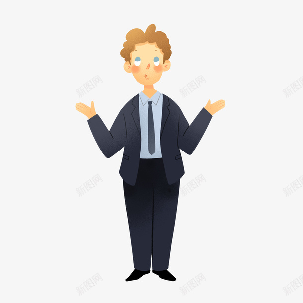 一个男人的自白png免抠素材_新图网 https://ixintu.com 动画 卡通 男人 男性