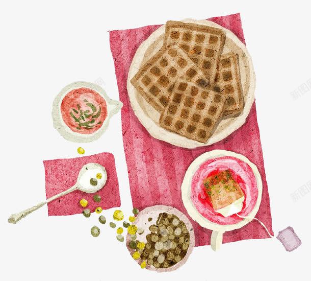 卡通华夫饼png免抠素材_新图网 https://ixintu.com waffle 华夫饼 早餐 点心 绿豆